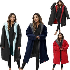 Winter/ Summer Unisex Surf Changing Towel Quick-Dry Hooded Microfiber Beach  Towel Waterproof Wetsuit Beach Raincoat