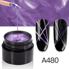 Gel Spider Line For Nails Art Colors Painting Gel