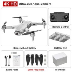 XKJ L900PRO GPS Drone 4K Dual HD Camera Professional Aerial Photography Brushless Motor Foldable Quadcopter RC Distance1200M
