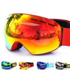 goggles double layers UV400 anti-fog big ski mask glasses