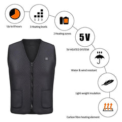 Heating Vest Body Warmer Hot Therapy Jacket