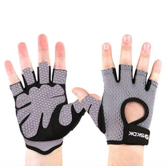 Half finger Elastic Fitness Gym Gloves Silicone Anti-slip
