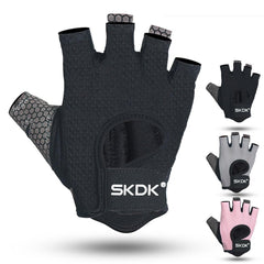 Half finger Elastic Fitness Gym Gloves Silicone Anti-slip