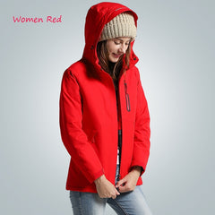 Men Women Winter Thick USB Heating Cotton Jackets