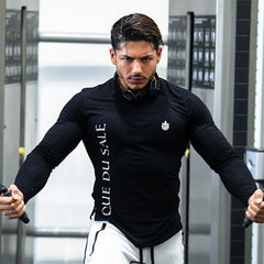 New Quick Dry Rashgard Running t shirt Men Fitness