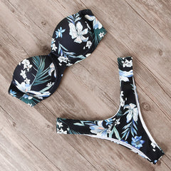 Bikini Swimwear Leopard Brazilian Bikini Set