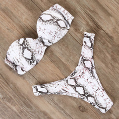 Bikini Swimwear Leopard Brazilian Bikini Set