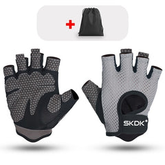 Breathable Fitness Gloves Silica Gel Palm Hollow Back Gym Gloves