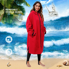 Winter/ Summer Unisex Surf Changing Towel Quick-Dry Hooded Microfiber Beach  Towel Waterproof Wetsuit Beach Raincoat