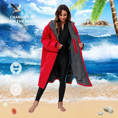 Winter/ Summer Unisex Surf Changing Towel Quick-Dry Hooded Microfiber Beach  Towel Waterproof Wetsuit Beach Raincoat