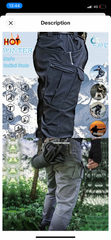 Men’s Winter warm Cargo Pants