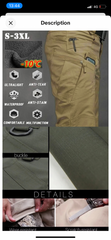 Men’s Winter warm Cargo Pants