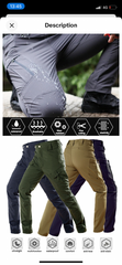 Men’s Winter warm Cargo Pants