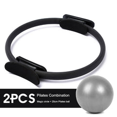 5PCS Yoga Ball Magic Ring Pilates Circle Exercise Equipment Workout Fitness Training Resistance Support Tool Stretch Band Gym