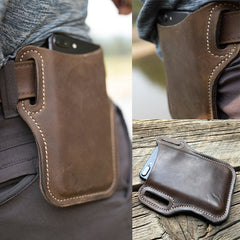 Unisex Cellphone Holster for Belt with stitched eyelets