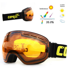 goggles double layers UV400 anti-fog big ski mask glasses