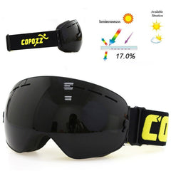 goggles double layers UV400 anti-fog big ski mask glasses