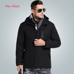 Men Women Winter Thick USB Heating Cotton Jackets