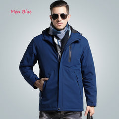 Men Women Winter Thick USB Heating Cotton Jackets