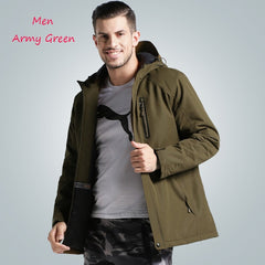 Men Women Winter Thick USB Heating Cotton Jackets