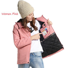 Men Women Winter Thick USB Heating Cotton Jackets