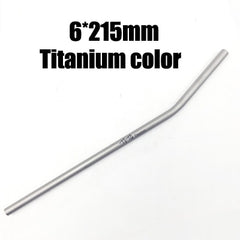 straws with 1 cleaner brush titanium bend straw