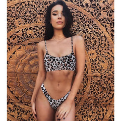 Sexy Leopard Bikinis Micro Bikini Set