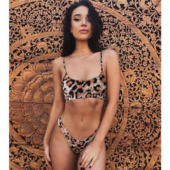 Sexy Leopard Bikinis Micro Bikini Set